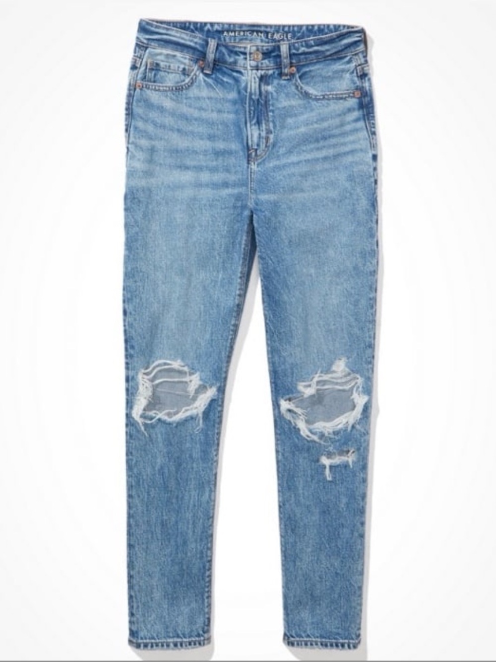 AE Strigid Ripped Mom Jean